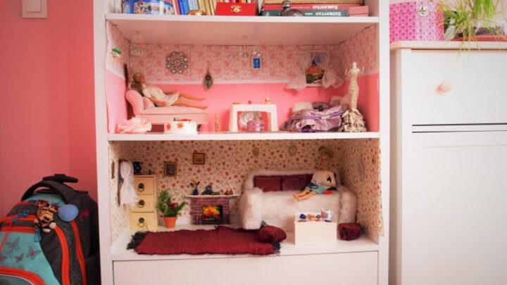 Barbie-szoba a szekrényben